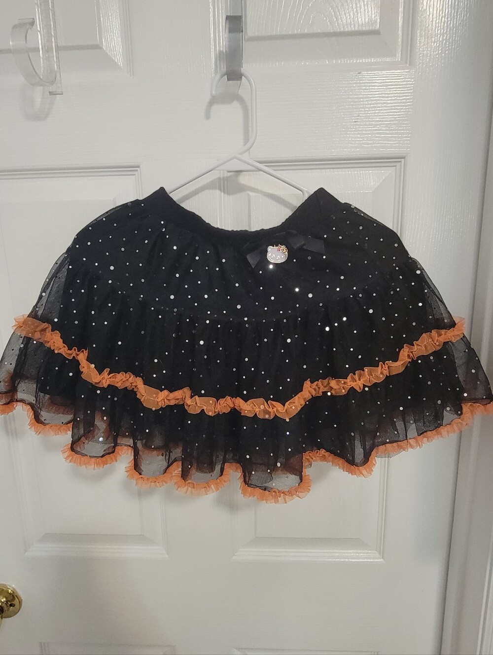 2011 Hello Kitty Sanrio Black Orange Halloween Tulle Skirt